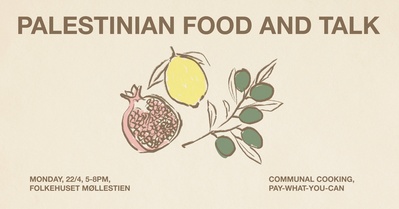 Palæstinensisk mad- og samtaleaften // Palestinian food and talk